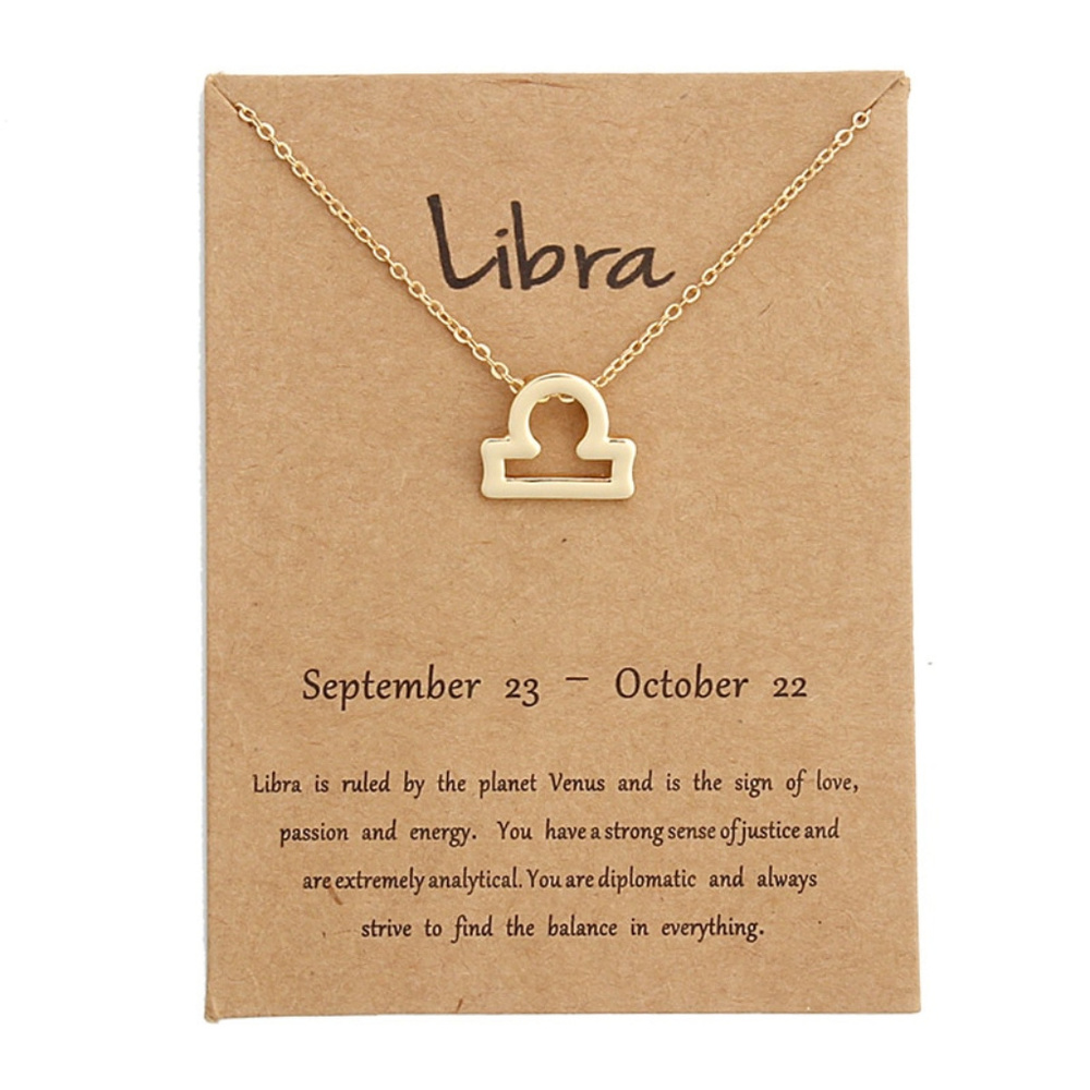 Libra Zodiac Sign Adjustable Necklaces- 2 COLOR